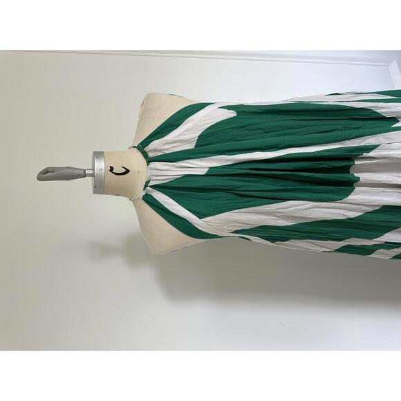 Anthropologie x Let Me Be - Stylish Green Abstract Halter Maxi Dress, size S - Picture 6 of 10